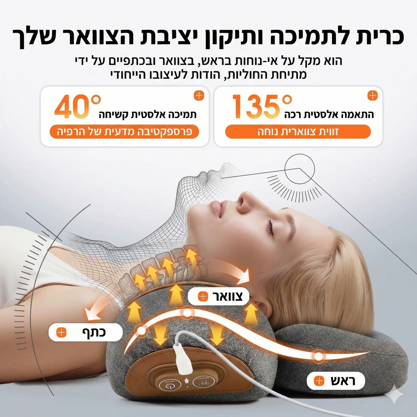 כרית שינה ארגונומית – EasyRest